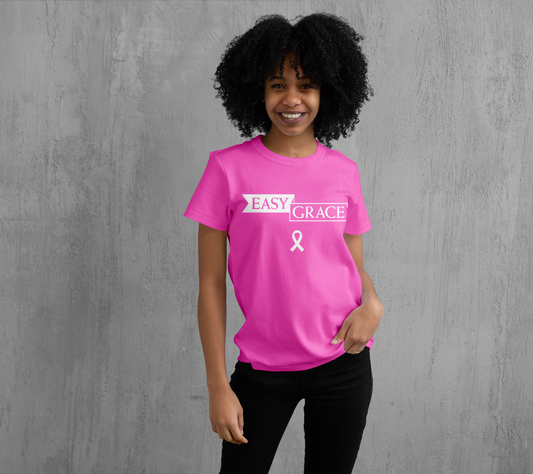 Easy Grace Apparel : Crew Neck Women's Breast Cancer Awareness T-Shirt