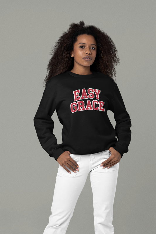 Classic Sweatshirt Women's : Black & Red